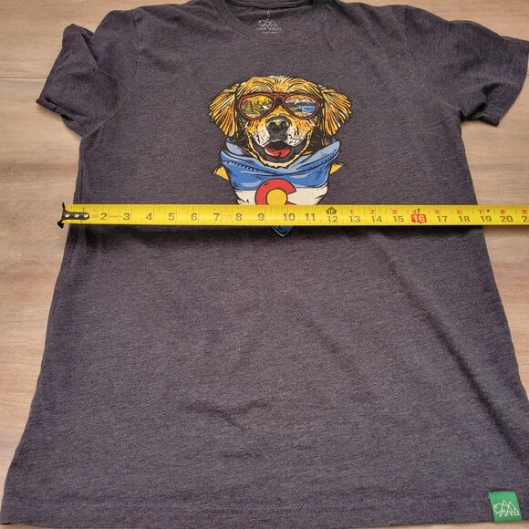 Wild Tribute 4 The Parks T Shirt Mens Medium Charcoal Gray Maximus Dog CO - Picture 7 of 8